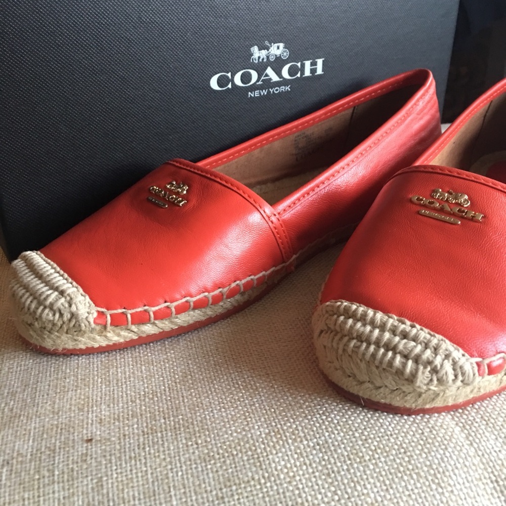 Coach espadrille slip on